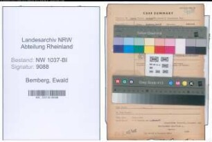 Entnazifizierung Ewald Bemberg , geb. 27.06.1890 (Kassierer)