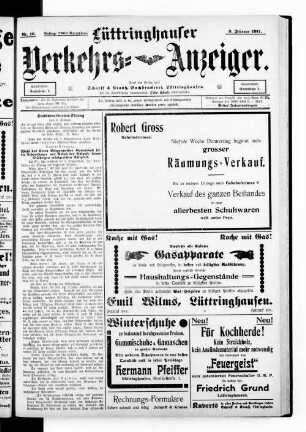 Lüttringhauser Verkehrs-Anzeiger. 1910-1911