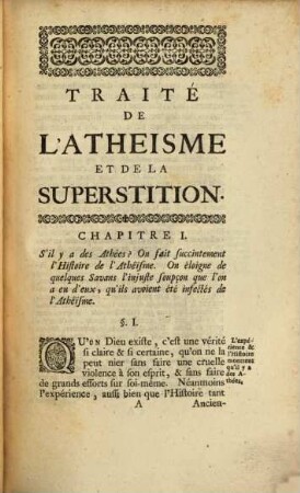 Traité de l'athéisme et de la superstition