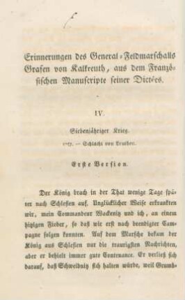 IV. Siebenjähriger Krieg 1757 Schlacht von Leuthen