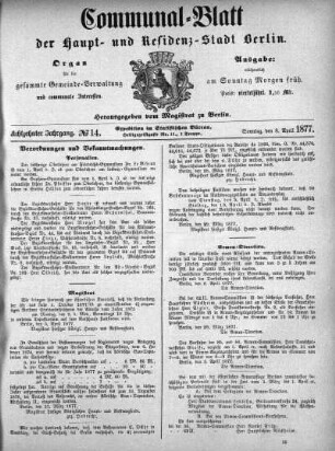 1877,14: No. 14, 8. April 1877