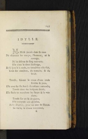 Idylle.