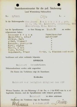 Reichart, Josef