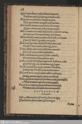 Epitaphium Eod. Auth.