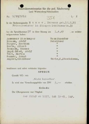 Ramme, Hermann