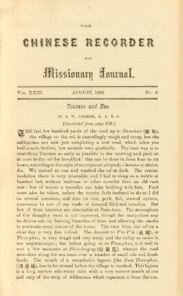 No. 8. August, 1892