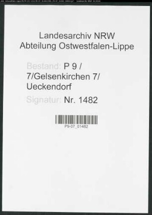 Sterberegister Standesamt Gelsenkirchen 7 Ueckendorf