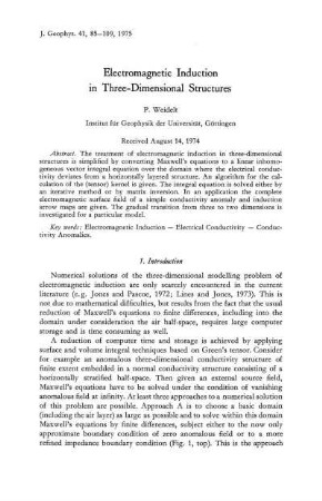 Electromagnetic induction in three-dimensional structures