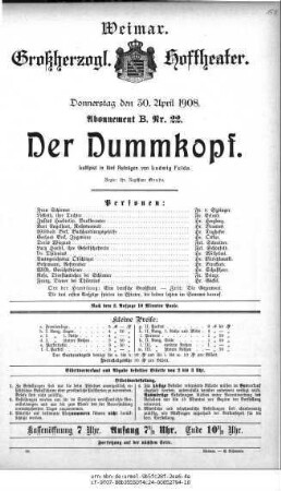 Der Dummkopf