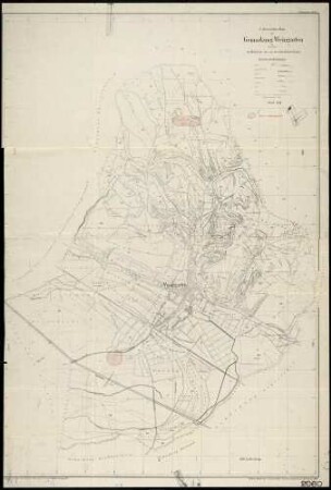 Uebersichts-Plan der Gemarkung Weingarten. Stand 1940
