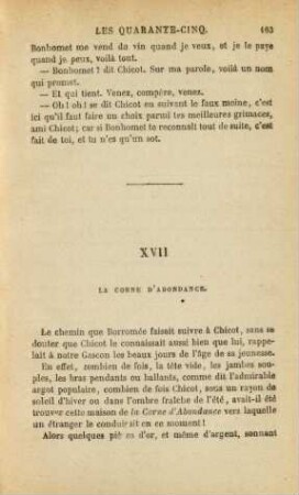 XVII. La corne d'Abondance