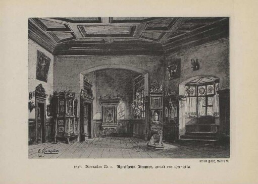 1897. Decoration Nr. 5. Agathens Zimmer, gemalt von Quaglio