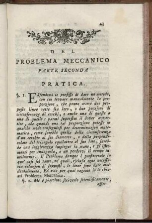 Parte Seconda. Pratica.