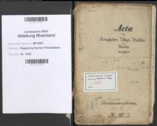 Grane, Oberregierungsrat. Bd. 1