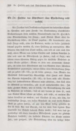 350-365 Ob Dr. Huschke das Schriftwort über Ehescheidung recht versteht?