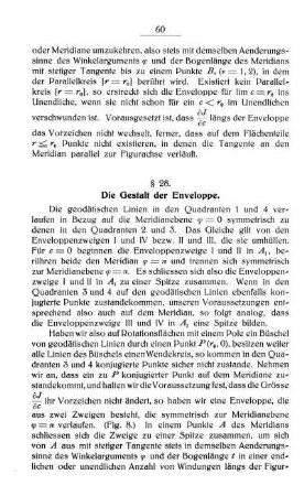 § 28. Die Gestalt der Enveloppe.