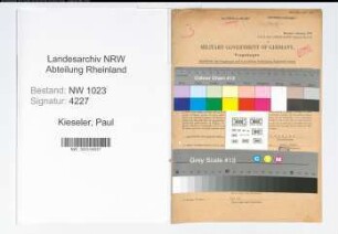 Entnazifizierung Paul Kieseler , geb. 15.01.1907 (Postrat)