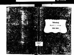 Allensbach KN; Kathollische Gemeinde: Standesbuch 1844-1846
