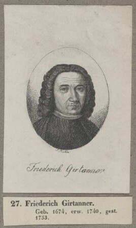 Bildnis des Friedrich Girtanner