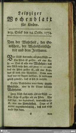 209. Stück den 24. Octbr. 1774