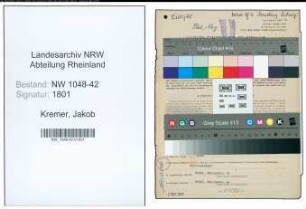 Entnazifizierung Jakob Kremer , geb. 23.08.1910 (Buchhaendler)