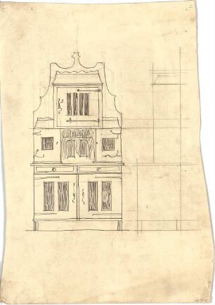 Billing, Hermann; Karlsruhe, Kriegsstr. 159 / Bunsenstr. 12; Doppelhaus L. Meess - Fassade
