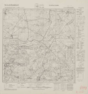 2772 Hohenwalde, Topographische Karte 1:25000 (4cm - Karte)