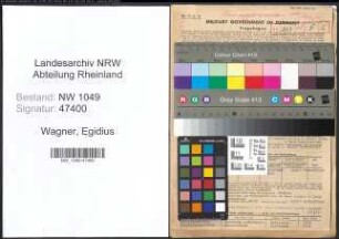 Entnazifizierung Egidius Wagner , geb. 25.11.1898 (Fahrlehrer)