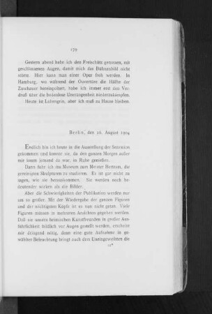 Berlin, den 26. August 1904