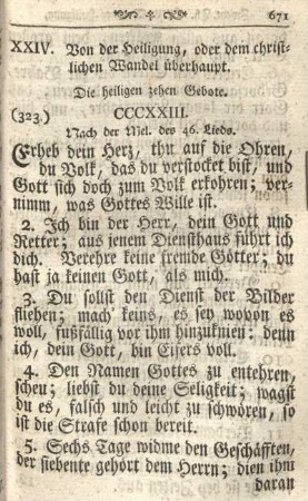 XXIV. Von der Heiligung, oder dem christlichen Wandel überhaupt.