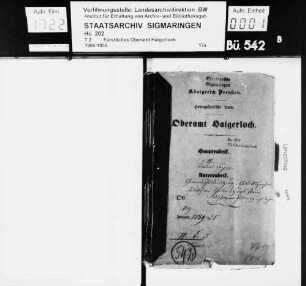 Schuldentilgung in den Gemeinden der Oberämter Glatt und Haigerloch