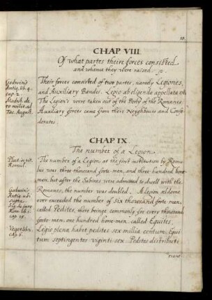Chap. IX. The number of a Legion
