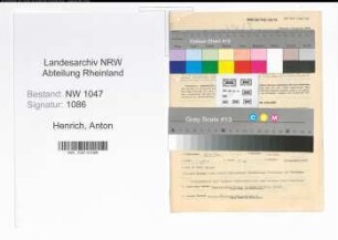 Entnazifizierung Anton Henrich , geb. 16.03.1884 (Lehrer)