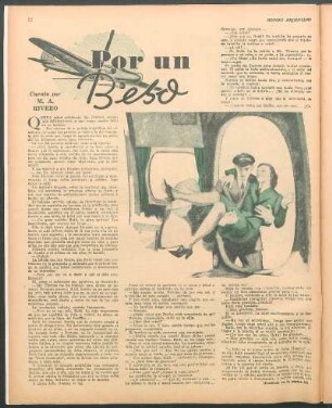 Por un beso : Cuento por M. A. Rivero