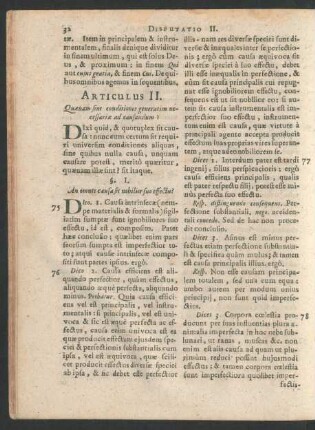 Articulus II. Quaenam sint conditiones generatim necessariae ad causandum?