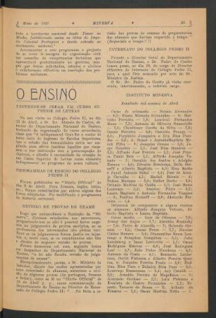 O ensino