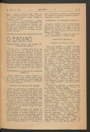 O ensino