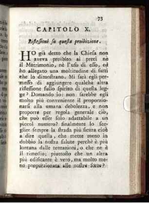 CAP. X. Riflessioni su questa proibizione