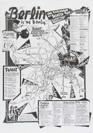 Plakat zum Tuwat-Kongreß: "Berlin is’ ne Bombe"