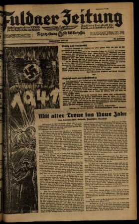 Ausgabe vom Dienstag, den 31. Dezember 1940.