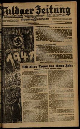Ausgabe vom Dienstag, den 31. Dezember 1940.