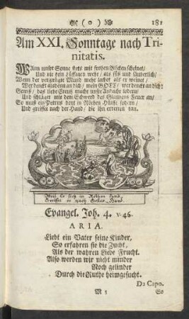 Am XXI. Sonntage nach Trinitatis