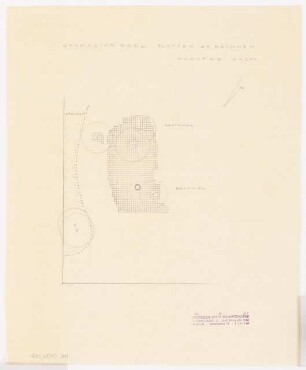 Grünflächen am Gymnasium, Marl: Detailplan Pausenhof Platten am Brunnen 1:200