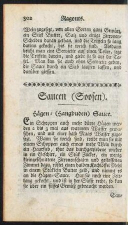 Saucen (Soosen).
