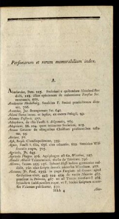 Personarum et rerum memorabilium index
