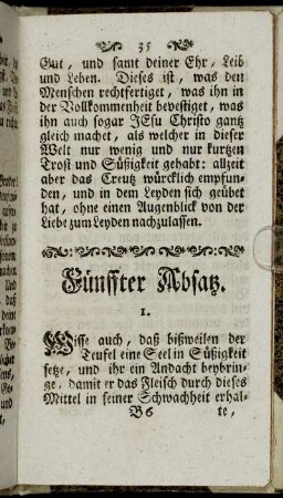 Fünffter Absatz.