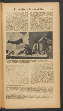El cerebro y la electricidad