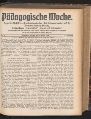 ¬Die¬ Volksschullehrer-Bildung