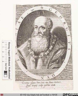 Bildnis Georg der Reiche od. der Bärtige, Herzog zu Sachsen (reg. 1500-1539)