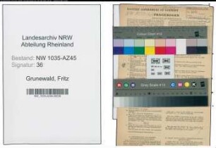 Entnazifizierung Fritz Grunewald , geb. 00.00.0000 (Baurat)